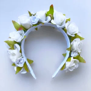 Diadema de Flores Blancas Mary