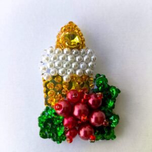 Christmas Broche Vela