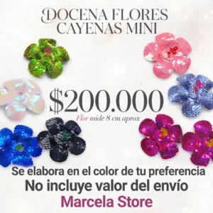 Caja Emprendedora x 12 Flores MINI (8cm) Colores Variados