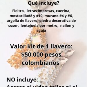 Kit de Insumos Llaveros Letras