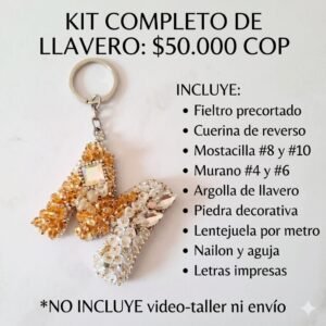 Kit de Insumos Llaveros Letras
