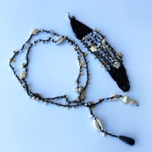 Combo Collar Acrochet y Pulsera Caracol (PROMO)