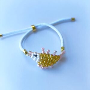 Pulsera Artesanal: Dije de Pez en Tonos Claros (PROMO)