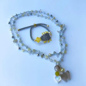 Combo "Brillo Oceánico": Collar y Pulsera Artesanal-PROMO