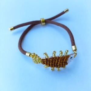 Pulsera Artesanal "Pescadito Dorado" con Mostacilla (PROMO)