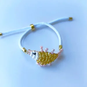 Pulsera Artesanal "Pescadito Perla" con Mostacilla (PROMO)