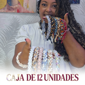 Pack Emprendimiento: 12 Diademas Delgadas Recamadas a Mano